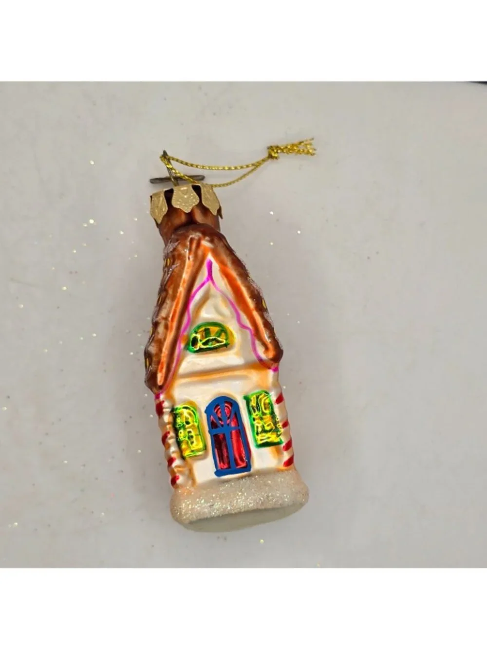 Christmas Ornament Glass Gingerbread House Thomas Pacconi Museum Series 2003 VTG